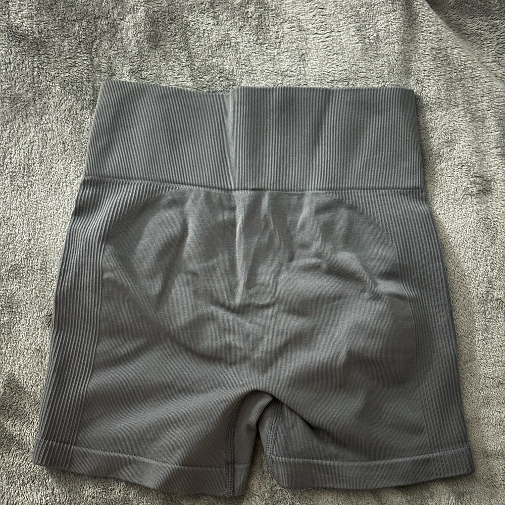 Gray Women's High-Waisted Shorts